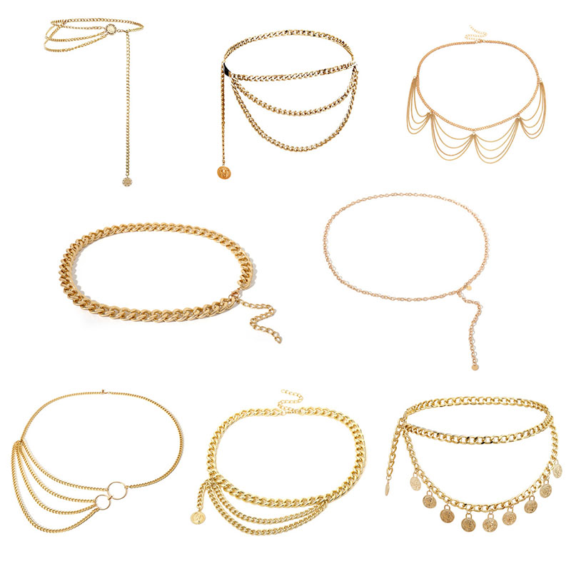Retro Exaggerated Multi-layer Chain Waist Chain Body Chain Suppliers