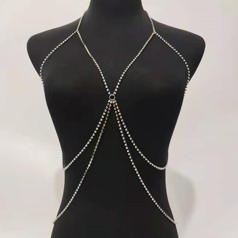 Fashion Waist Chain Bikini Multi-layer Rhinestone Inlaid Body Chain Vendors