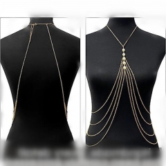 Fashion Exaggerated Pearl Tassel Waist Chain Multi-layer Chain Body Chain Vendors
