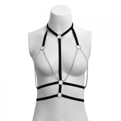 Sexy Multi-layered Cross Stitching Elastic With Chain Body Chain Vendors
