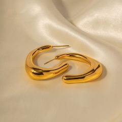 Wholesale Fashion 18k Gold Stainless Steel Earrings