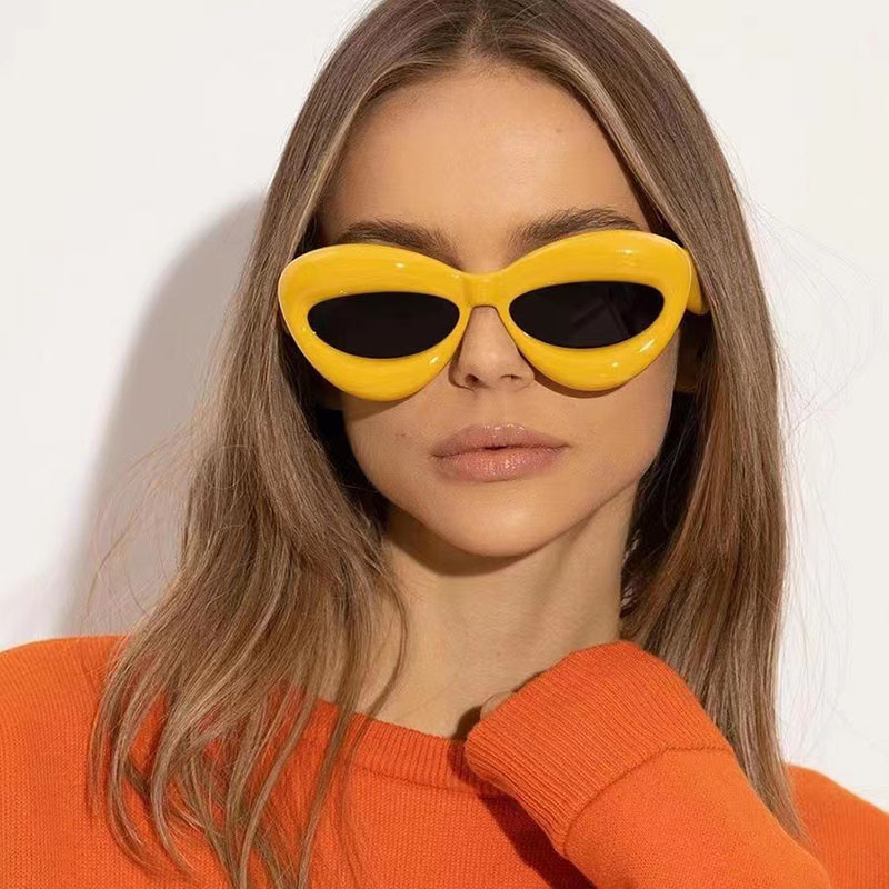Wholesale Thick Frame Lips Bread-shaped Uv Protection Sunglasses