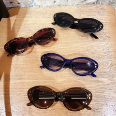 Wholesale Oval Retro Punk Sunglasses