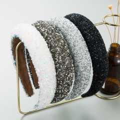 Wholesale Fashion Light Luxury Full Diamond Pearl Korean Headband