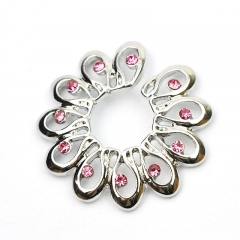 Body Piercing Flower Peacock Screen With Diamonds Rodless False Breast Studs Suppliers