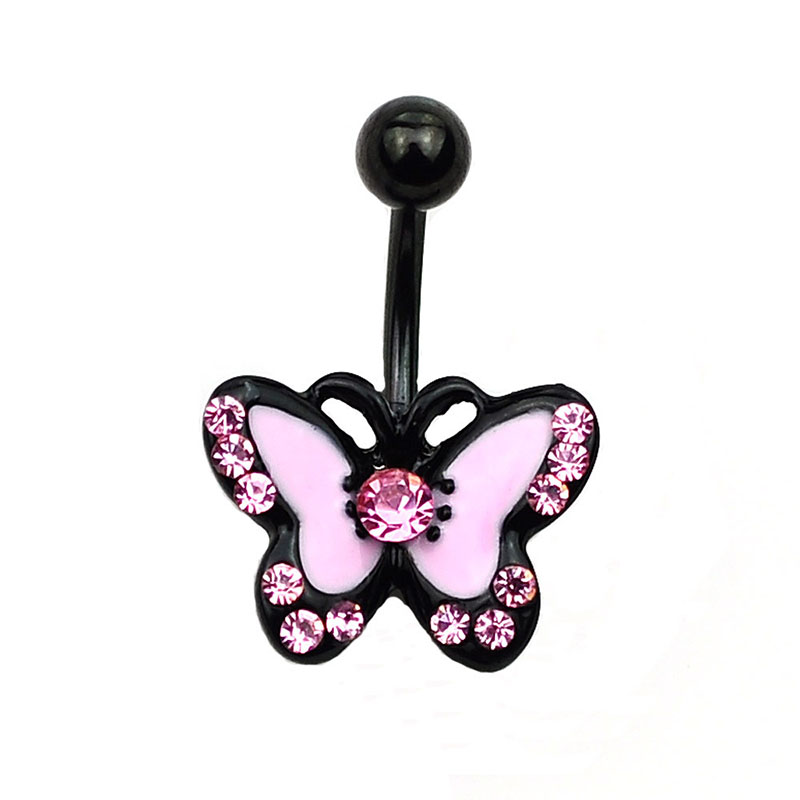 Piercing And Diamond Butterfly Navel Ring Studs Suppliers