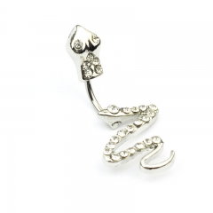 Body Piercing With Diamond Snake Navel Studs Suppliers