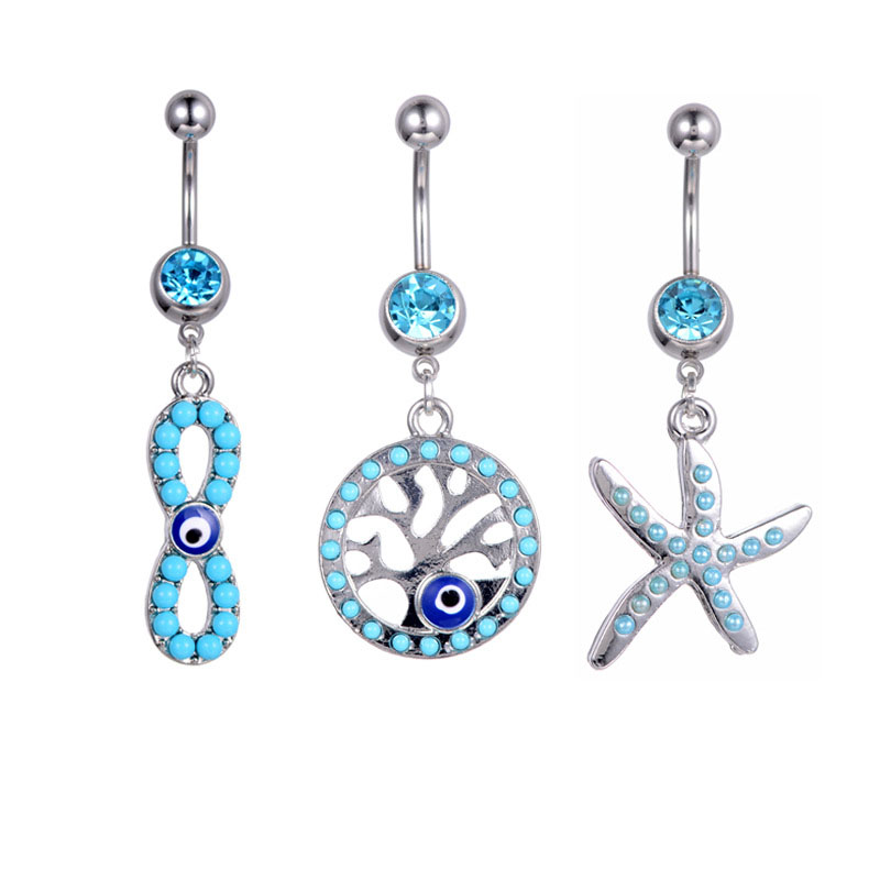 Fashion Piercing Alloy With Diamonds Anchor Belly Button Ring Suppliers