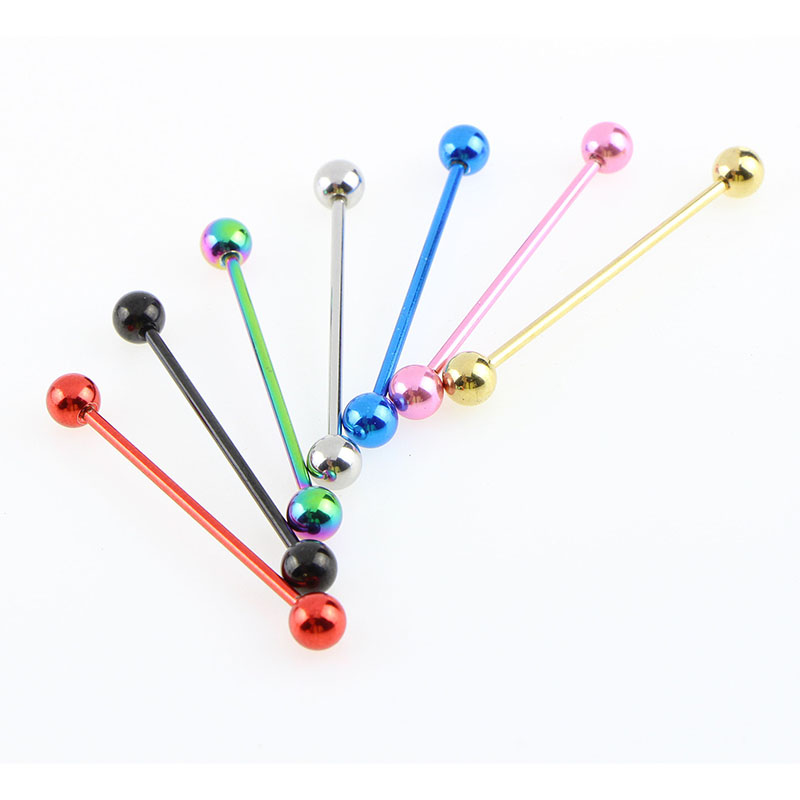 Body Piercing 7 Colors Single Rod Piercing Long Ear Bone Studs Vendors