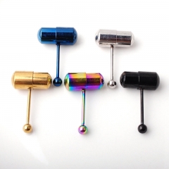 Vibrating Tongue Studs Beautifully Plated Stainless Steel Body Piercing Vendors