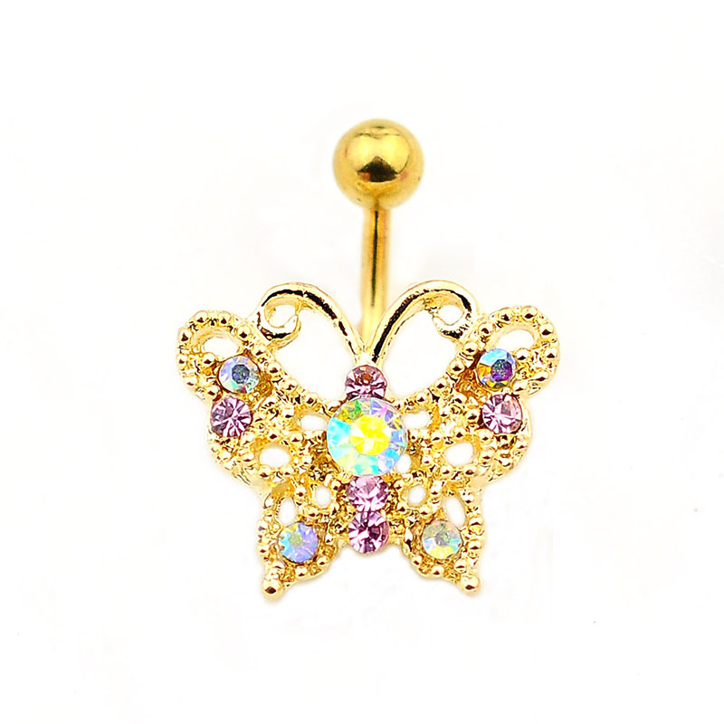 Pierced Butterfly Navel Ring Earrings Suppliers