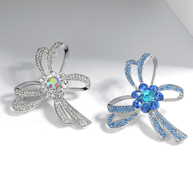 Fashion Rhinestone Bow Brooch Distributor