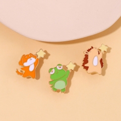 Star Picking Critter Hedgehog Frog Brooch Distributor