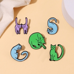 26 English Letters Alloy Cute Kitty Brooch Distributor