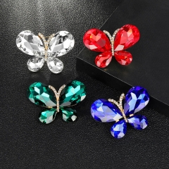 Korean Butterfly Alloy With Diamonds Fashion Brooch Distributor