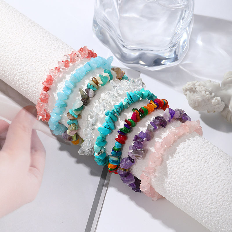 Wholesale Jewelry Bohemian Colorful Stone Natural Stone Bracelet