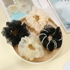 Wholesale Jewelry Pearl Large Intestine Hair Ring