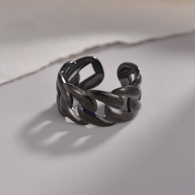 Cadena Hueca Hidráulica Al Por Mayor, Apertura De Acero De Titanio, Anillo De Pareja Ajustable