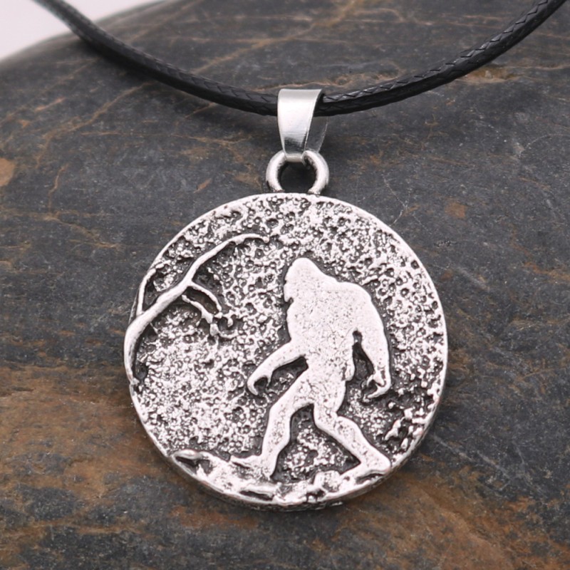 Hot Sasquatch Bigfoot Necklace Mountain Pine Camping Giant Jewelry