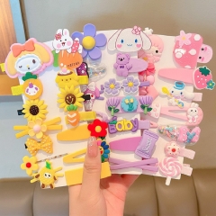 Children Korean Princess Cartoon Cute Baby Hairpin Set Wholesale