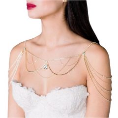 Wholesale Luxury Multi-layer Wedding Dress Accessories Fashion Sexy Tassel Body Chain