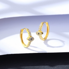 Wholesale S925 Devil's Eye Simple Earrings