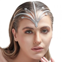 Wholesale Luxury Zircon Forehead Fashion Temperament Headband