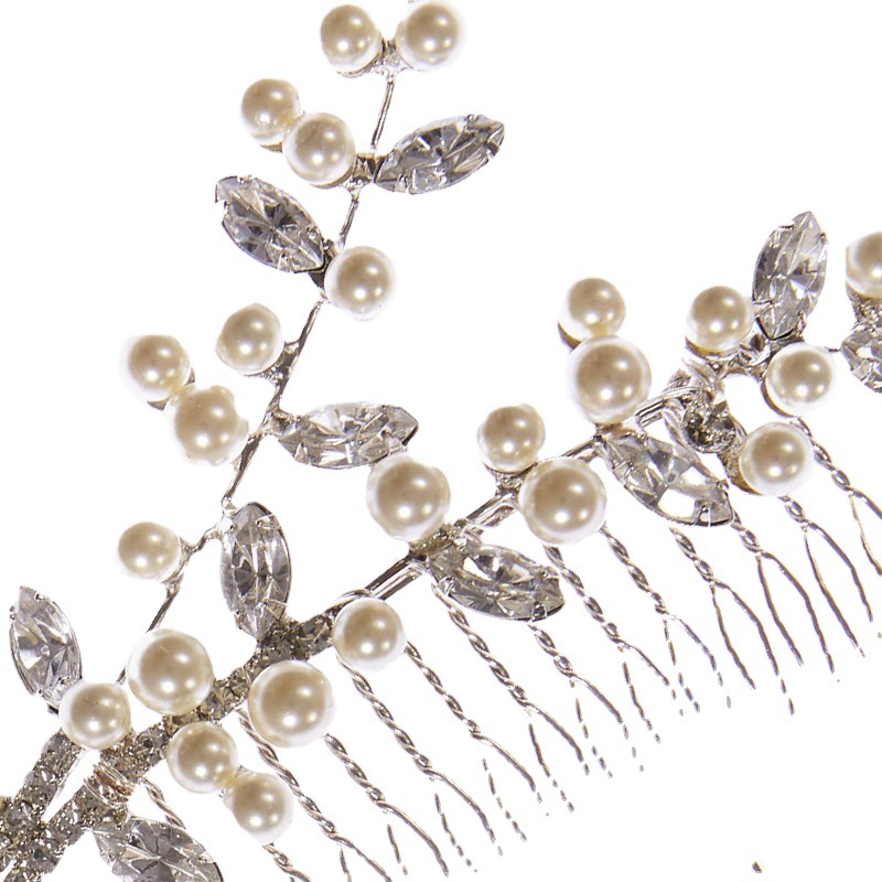 Wholesale Bridal Hair Comb Wedding Pearl Zircon Hair Comb