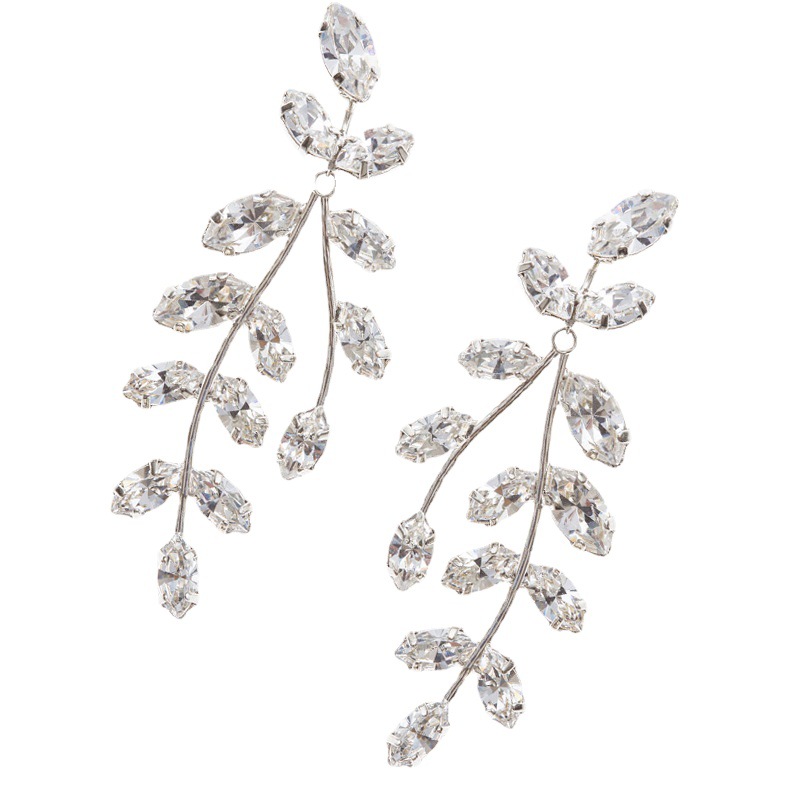 Wholesale Zircon Dress Accessories Fashion Temperament Bridal Wedding Earrings