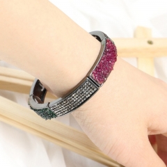 Wholesale Colored Diamond Three-dimensional Simple Elastic Stretchable Bracelet
