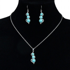 Venta Al Por Mayor De Temperamento Simple Y Exquisito Conjunto De Joyas Con Colgante De Diamantes De Calabaza Ruyi