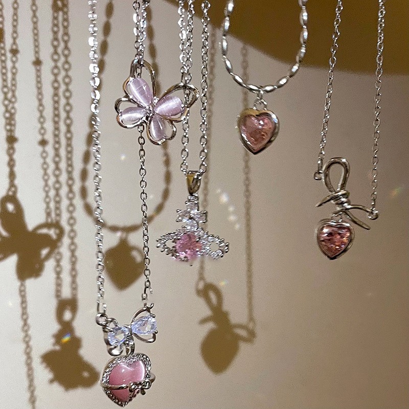 Collar De Amor Con Lazo De Circón De Moda Al Por Mayor