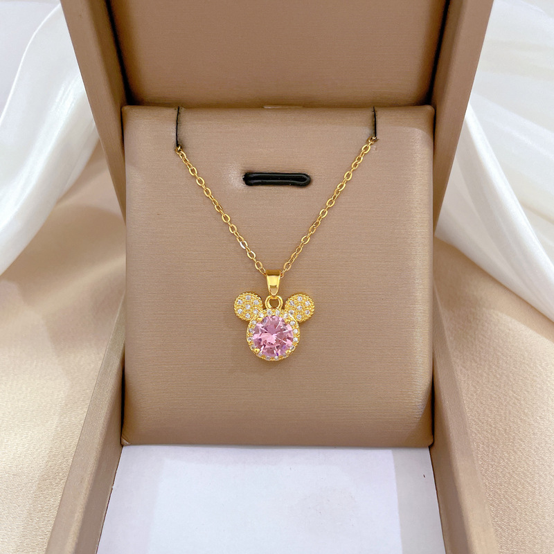 Collar De Lujo Con Incrustaciones De Diamantes Con Microincrustaciones De Acero De Titanio Al Por Mayor