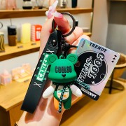 Strap Bear Pendant-Green (Card Not Included)