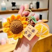 Plush Crocheted Sunflower Orange (win The First Prize)