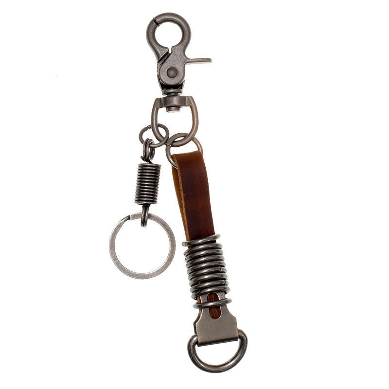 Wholesale Punk Simple Personality Cowhide Keychain