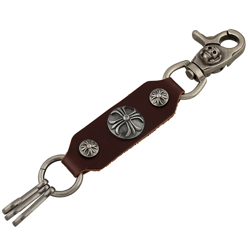 Wholesale Exquisite Retro Leather Keychain