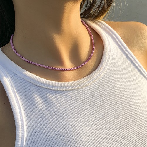 Necklace Light Purple 5025