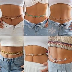European Wholesale Rice Beads Beaded Shell Beach Body Chain
