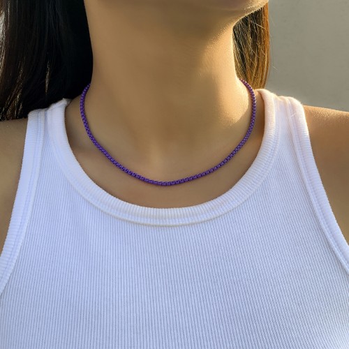 Necklace Dark Purple 5025