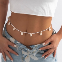 Wholesale Vintage Joker Single Ring Rice Bead Woven Fragrant Style Body Chain