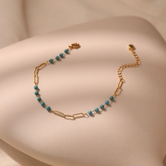 Wholesale Turquoise Beaded Hand Bracelet