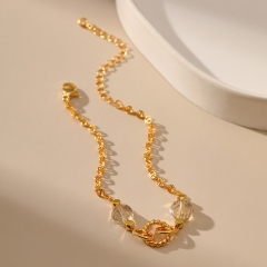 Wholesale Chain Plated 18K Real Gold Bracelet