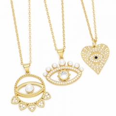 Wholesale Love Shaped Eyes Devil Eye Necklace