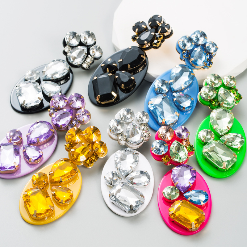 Wholesale Acrylic Rhinestone Earrings