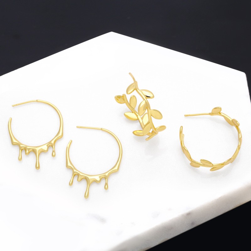 Wholesale Liquid Cold Wind Earrings