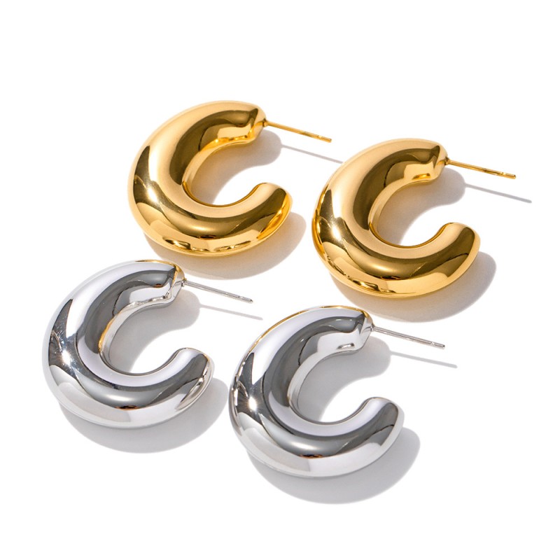 Wholesale 18K Gold Stainless Steel Ear Ring Earrings