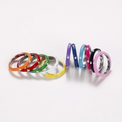Wholesale Enamel Drip Rainbow Ring