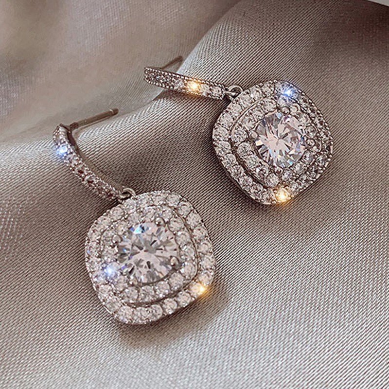 Wholesale Full Diamond Zircon Earrings