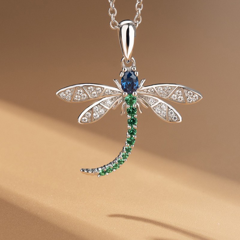 Wholesale Long Dragonfly Pendant Necklace